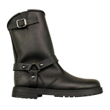 DOU DOU stivale in ecopelle tinta unita con fibia Nero per Bambina BIKE435 NERO DOU DOU 