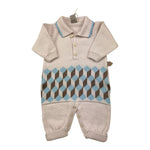 MARLU' tutina tinta unita con bottoni Beige per Neonato IG6810 BEIGE MARLU' 