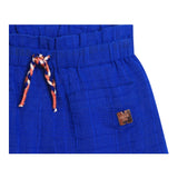 Carre'Ment Beau Short Solid Color With Elastic Waist Blue For Baby Girl