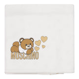 MOSCHINO coperta tinta unita con fantasia Bianco per Neonata MDB001 BIANCO MOSCHINO 