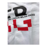 Iceberg T-Shirt Solid Color Crew Neck With Print White For Newborns