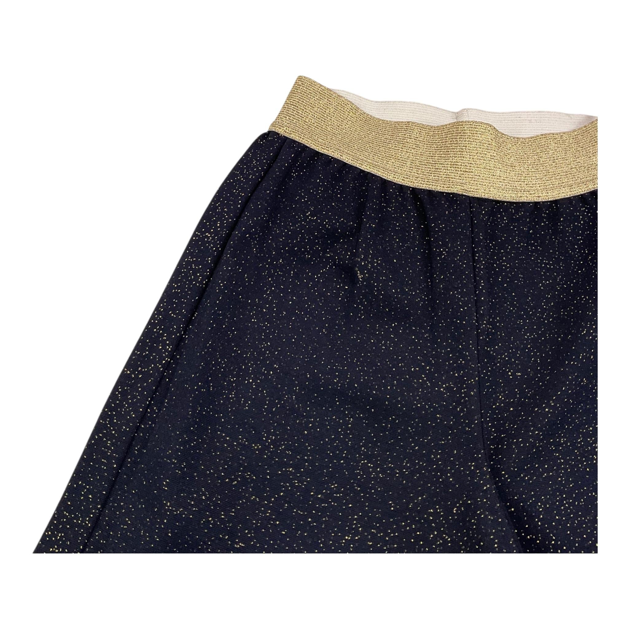 IL GUFO pantalone modello palazzo tinta unita glitterato Blu per Bambina A24PL439M4022 BLU IL GUFO 