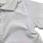 Bikkembergs Polo Tinta Unita Mezza Manica per Neonato BK3448 BIANCO BiKKEMBERGS 