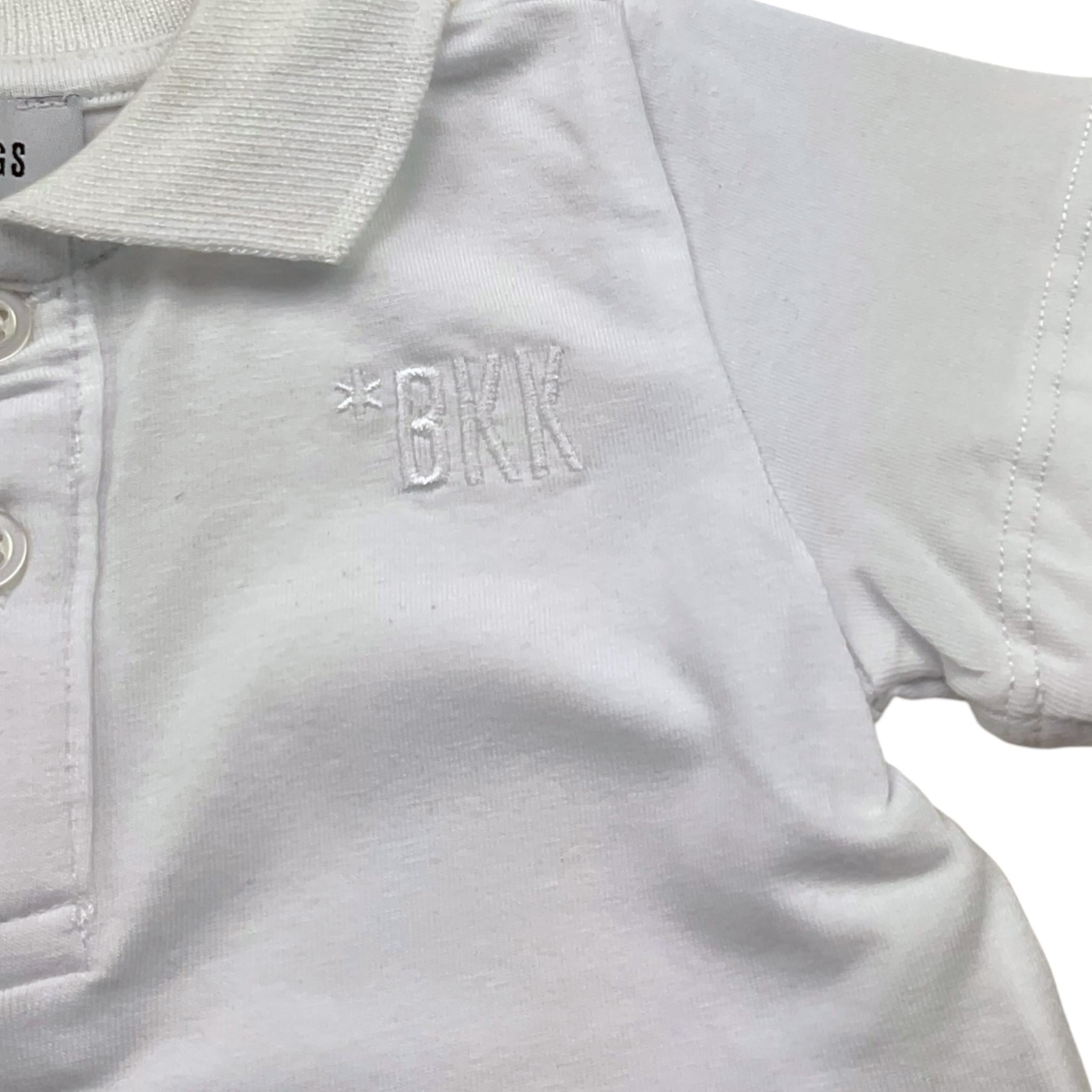 Bikkembergs Polo Tinta Unita Mezza Manica per Neonato BK3448 BIANCO BiKKEMBERGS 