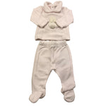 NANAN completo 2 pezzi maglia-ghettina in ciniglia Rosa per Neonata I2201401R ROSA NANAN 