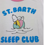 Saint Barth T-Shirt Tinta Unita con Stampa per Bambina ELLY00301844F BIANCO SAINT BARTH 