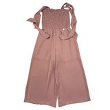 Alice Pi Solid Color Palazzo Pink Onesie for Girls