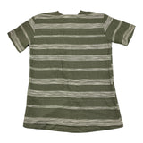 I'M Brian Green Striped Half Sleeve Solid Color Shirt for Kids
