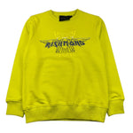 JOHN RICHMOND felpa chiusa girocollo tinta unita con stampa Verde acido per Bambino RBA25185FE VERDE ACIDO JOHN RICHMOND 