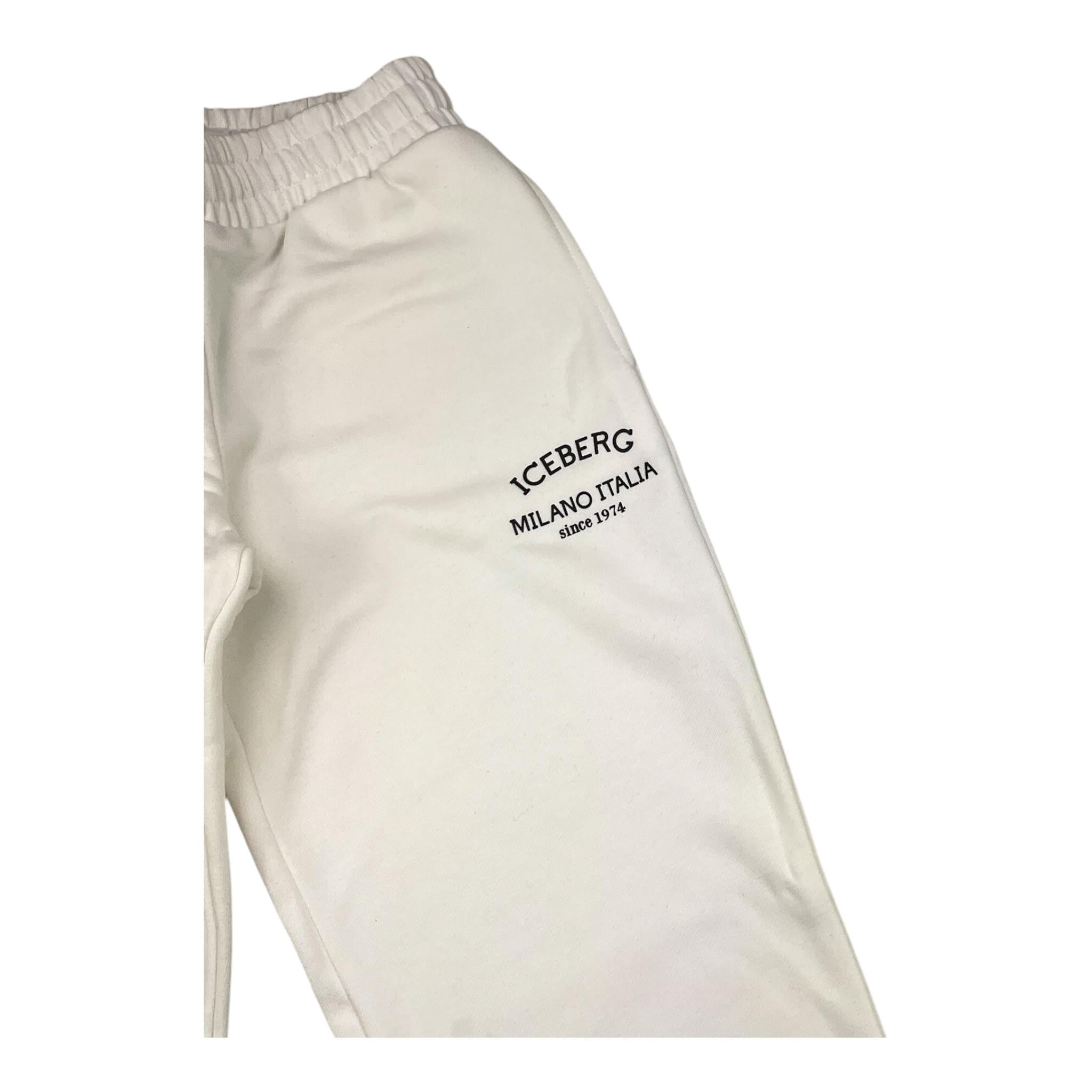 ICEBERG pantalone tuta tinta unita Bianco per Bambino PTICE5316J BIANCO ICEBERG 