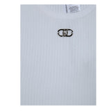 Liu Jo Canotta Tinta Unita con Logo per Bambina GA5041X BIANCO LIU JO 