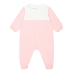 Moschino Tutina Bicolore con Stampa per Neonata MUY07F ROSA MOSCHINO 
