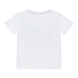 Guess T-Shirt Girocollo Tinta Unita con Stampe per Bambino N5RI23K8HM4X BIANCO GUESS 