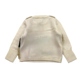 LIU JO maglia girocollo tinta unita con applicazioni Panna per Bambina KF4124J PANNA LIU JO 