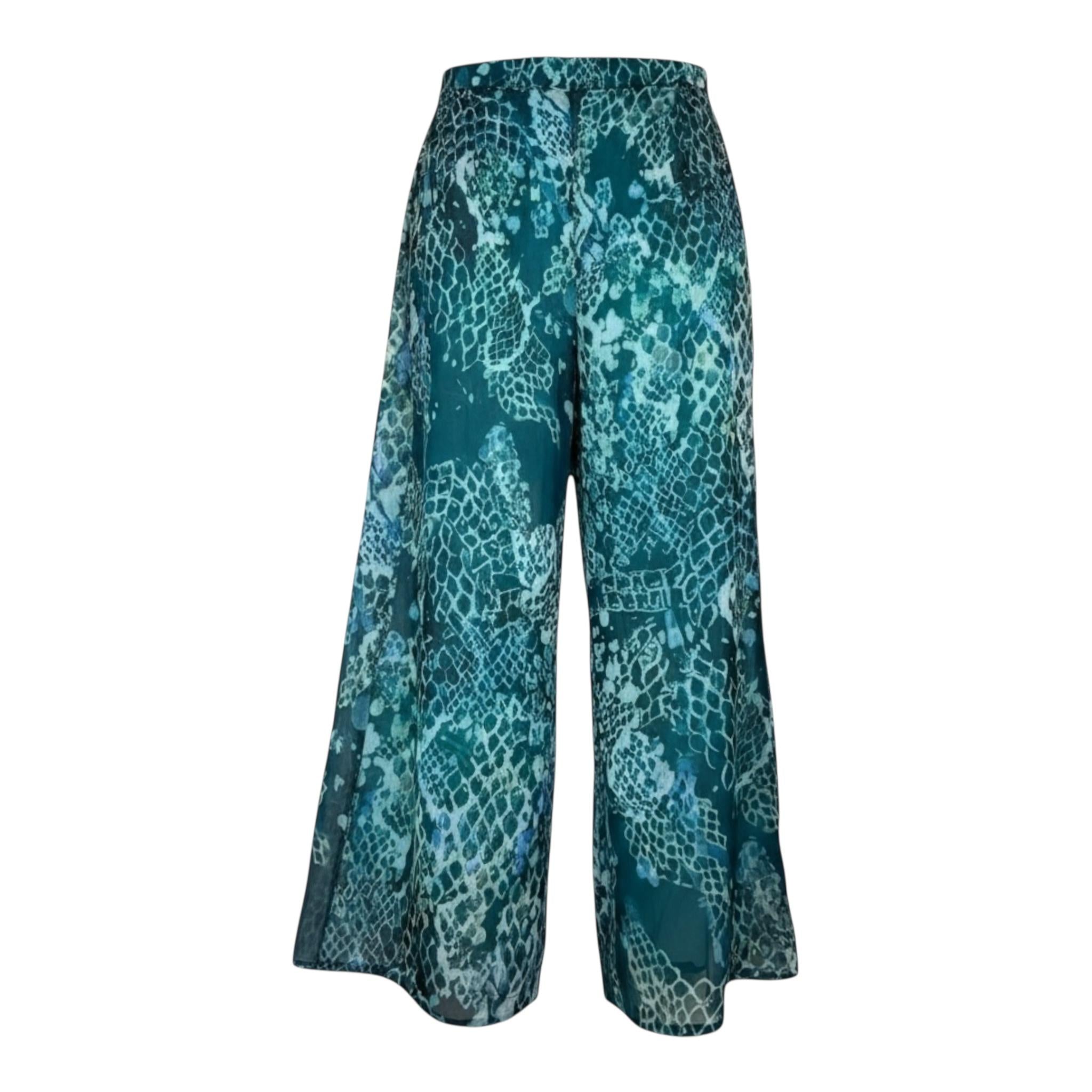 Kocca Pantalome Modello Palazzo Stampa Fantasia per Bambina PF5809 VERDE Kocca 