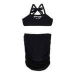 Philosophy Completo 2 Pezzi Top-Gonna Tinta Unita per Bambina I1E500 NERO PHILOSOPHY 