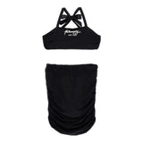 Philosophy Completo 2 Pezzi Top-Gonna Tinta Unita per Bambina I1E500 NERO PHILOSOPHY 