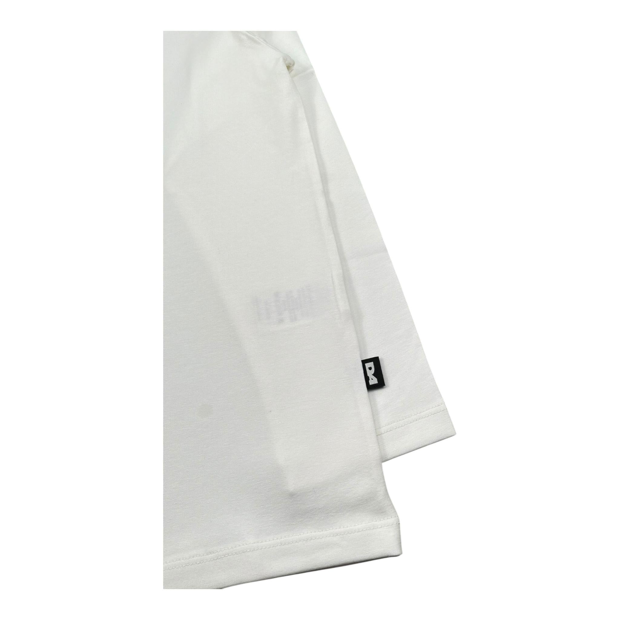 Daniele Alessandrini Shirt Girocollo Tinta Unita con Logo per Bambino 1231M00012 PANNA DANIELE ALESSANDRINI 