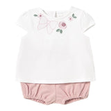 Mayoral Completo 2 Pezzi T-Shirt-Culotte per Neonata 1663XX BIANCO MAYORAL 
