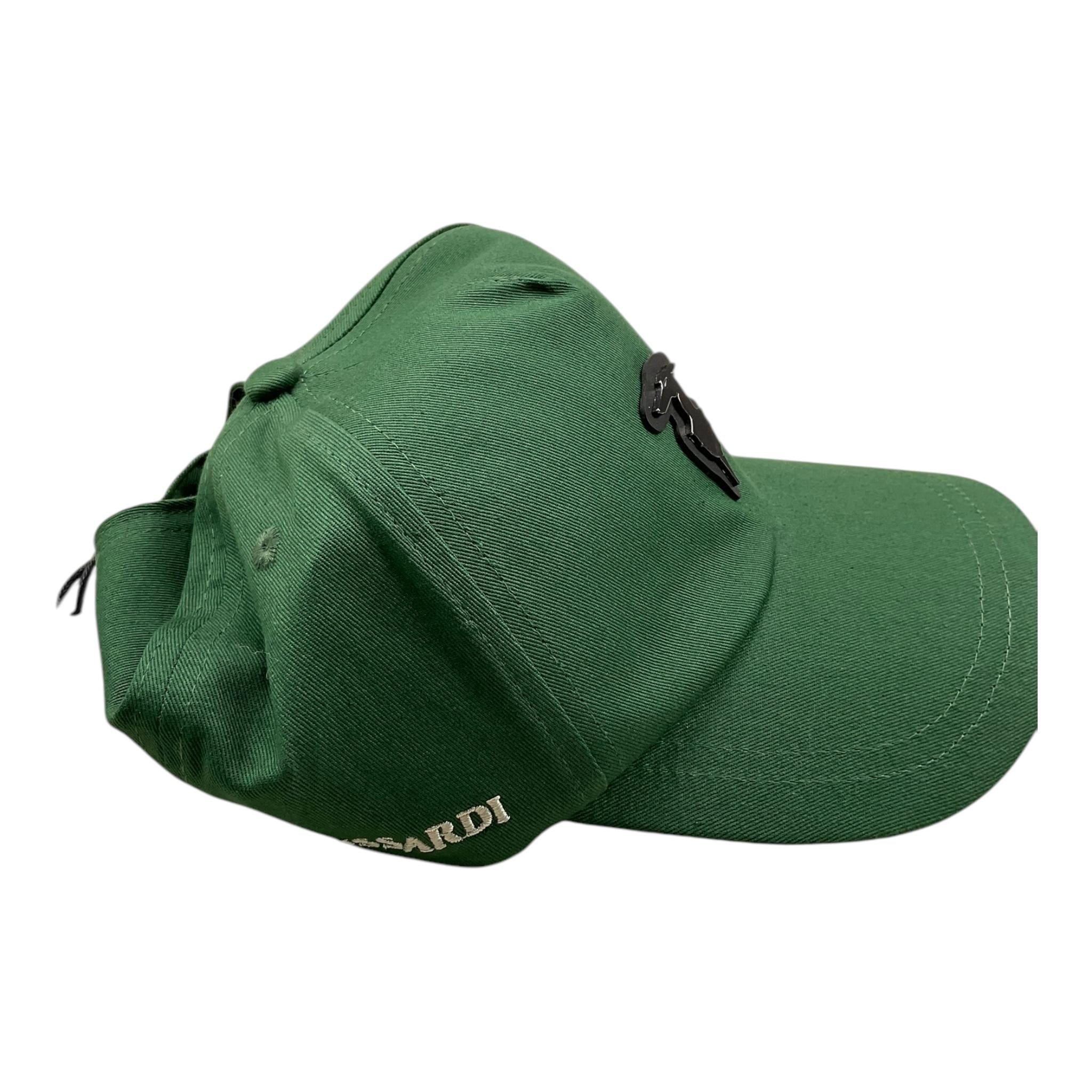 TRUSSARDI berretto tinta unita con logo Verde per Bambino TBA25052BTS VERDE TRUSSARDI 