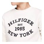 TOMMY HILFIGER felpa tinta unita girocollo con stampa Panna per Neonato KB0KB09048N PANNA TOMMY HILFIGER 