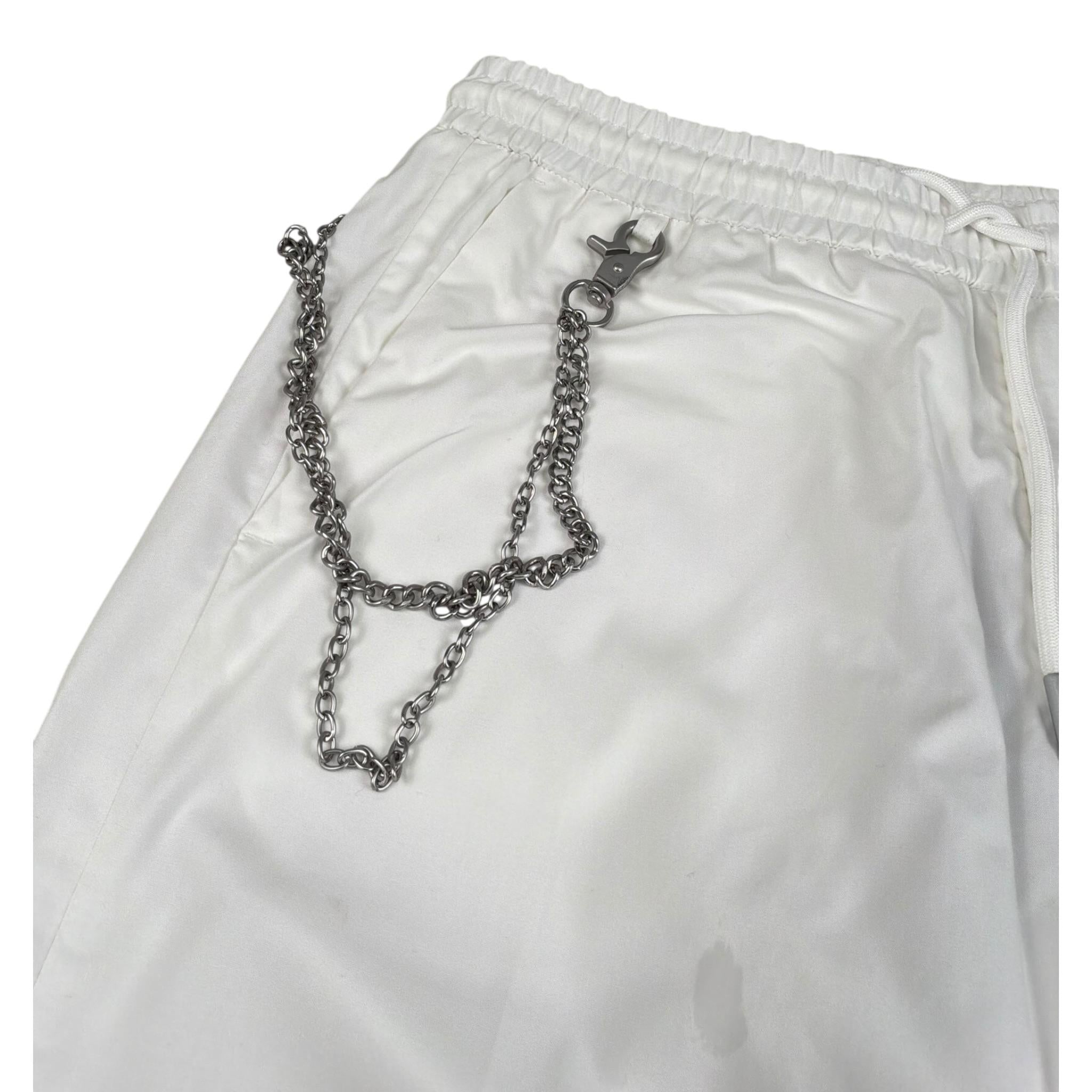 Antony Morato Pantalone Tinta Unita con Elastico In Vita per Bambino MKTR002400 BIANCO ANTONY MORATO 