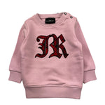JOHN RICHMOND felpa girocollo tinta unita con stampa Rosa per Neonata RIA25078FE ROSA JOHN RICHMOND 