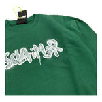 DISCLAIMER felpa girocollo tinta unita con stampa Verde per Bambino 24IDK58244 VERDE DISCLAIMER 