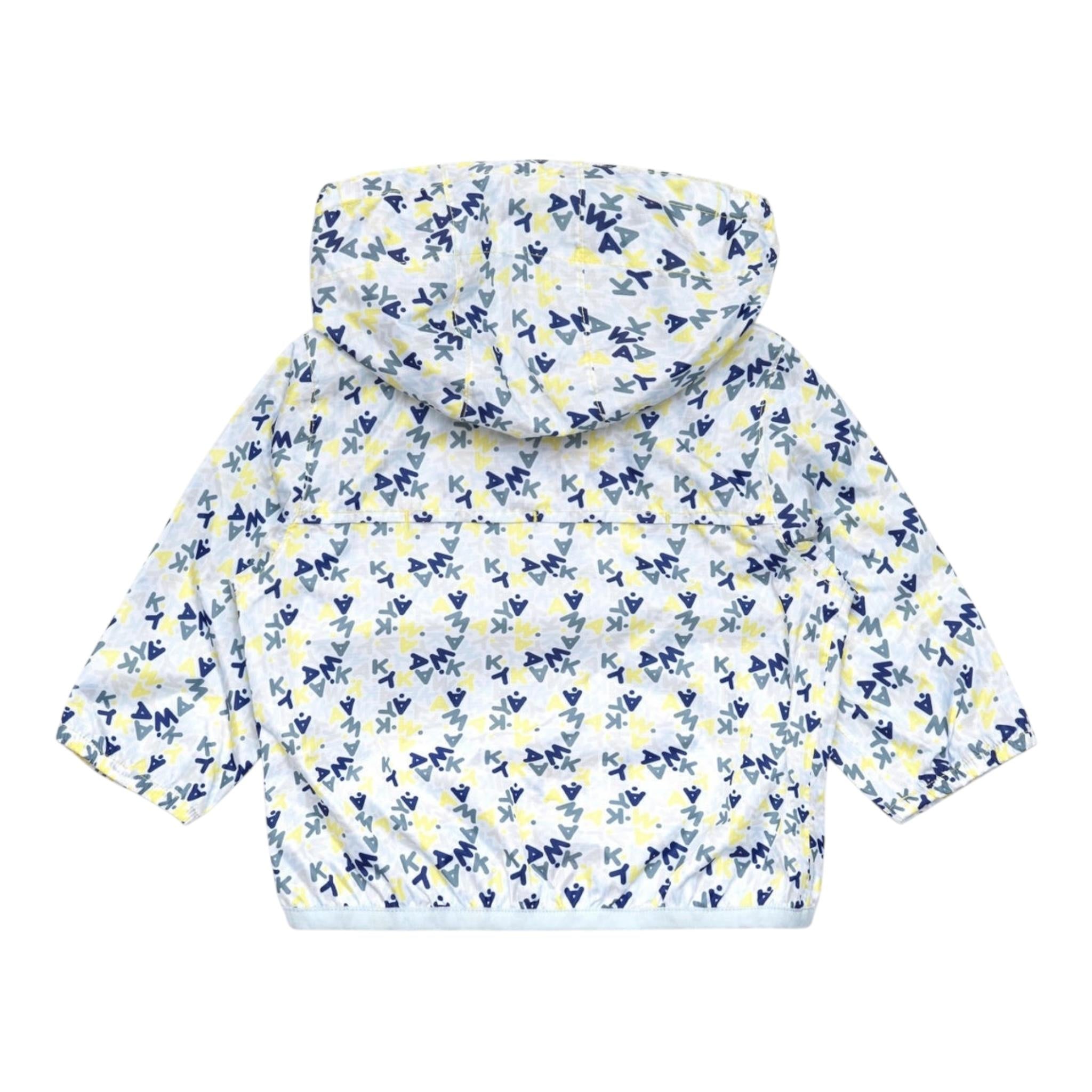 K-Way Giubbino Tinta Unita con Zip E Cappuccio per Neonato K2137YWM BIANCO K-WAY 