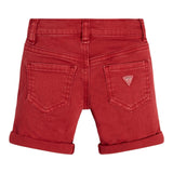 Guess Bermuda Tinta Unita con Girovita Regolabile per Neonato N1RD03WE620N ROSSO GUESS 