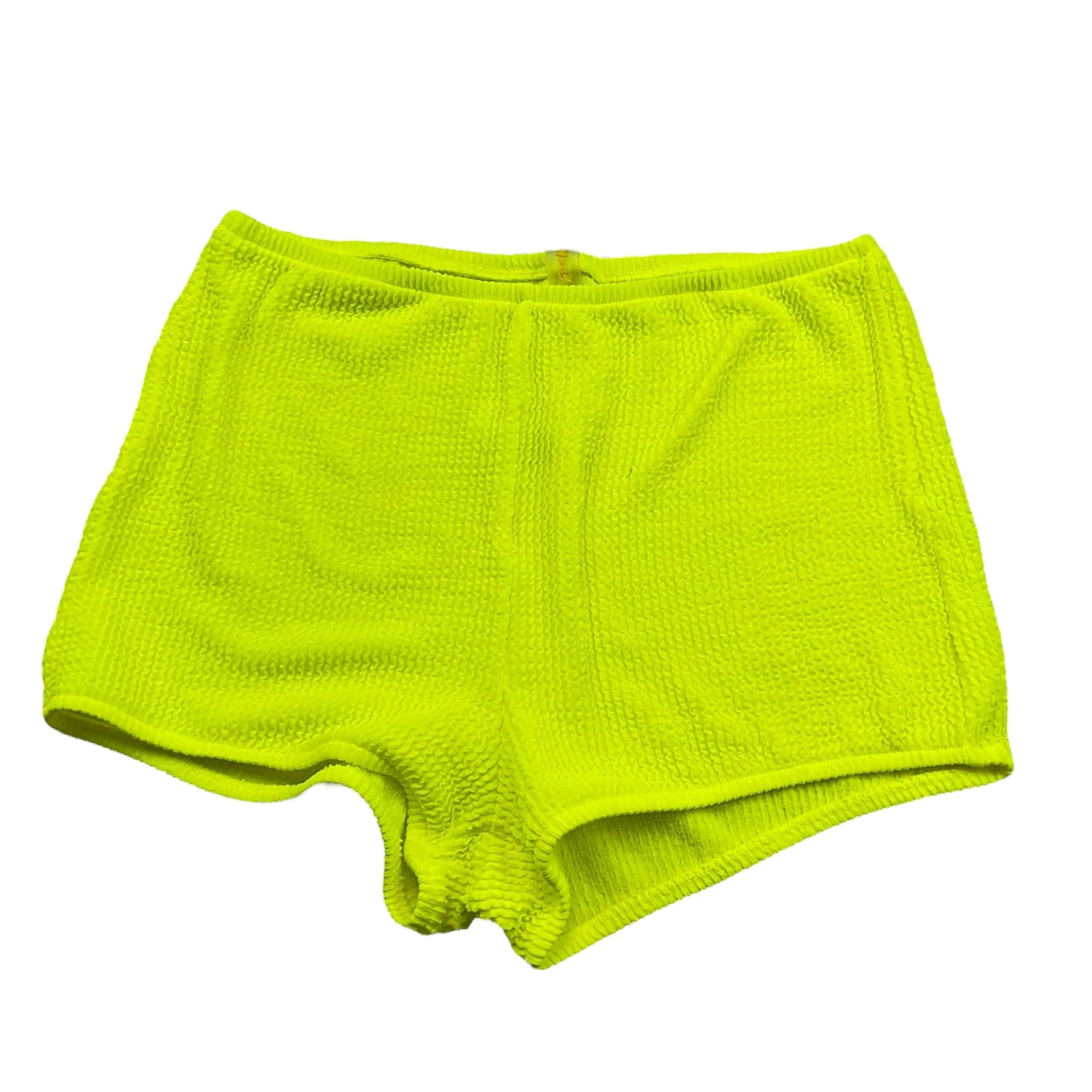 F**K Short Tinta Unita con Elastico In Vita per Bambina FJ240908FY GIALLO FLUO F**K 