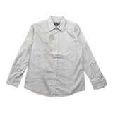 Woolrich Plain Shirt With Micropattern White For Boys