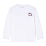 Paolo Pecora Shirt Girocollo Tinta Unita con Stampa per Bambino PP3845 BIANCO PAOLO PECORA 