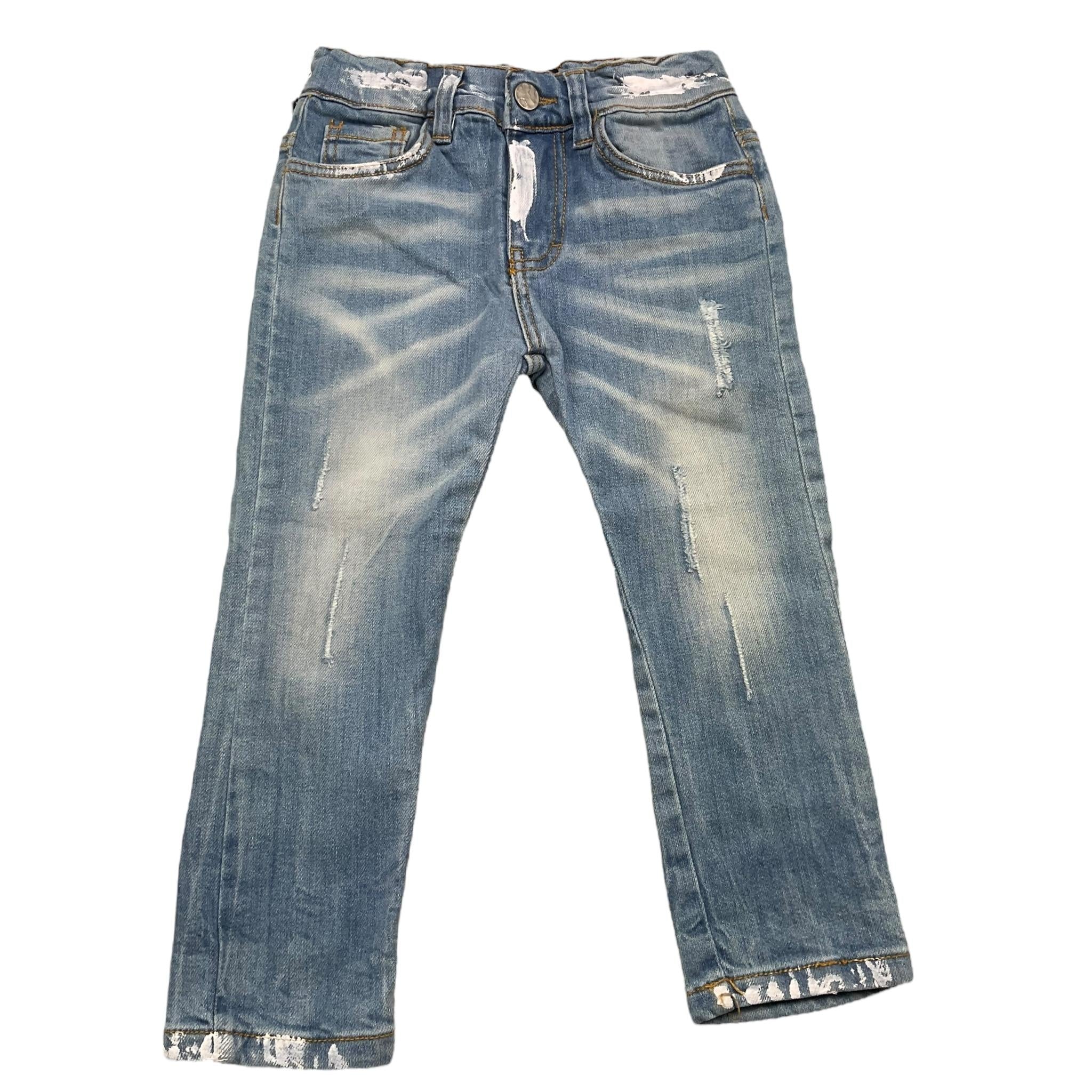 ALEXANDER KIM 47 jeans tinta unia con girovita regolabile Azzurro per Bambino J-BALVIN AZZURRO ALEXANDER KIM 47 