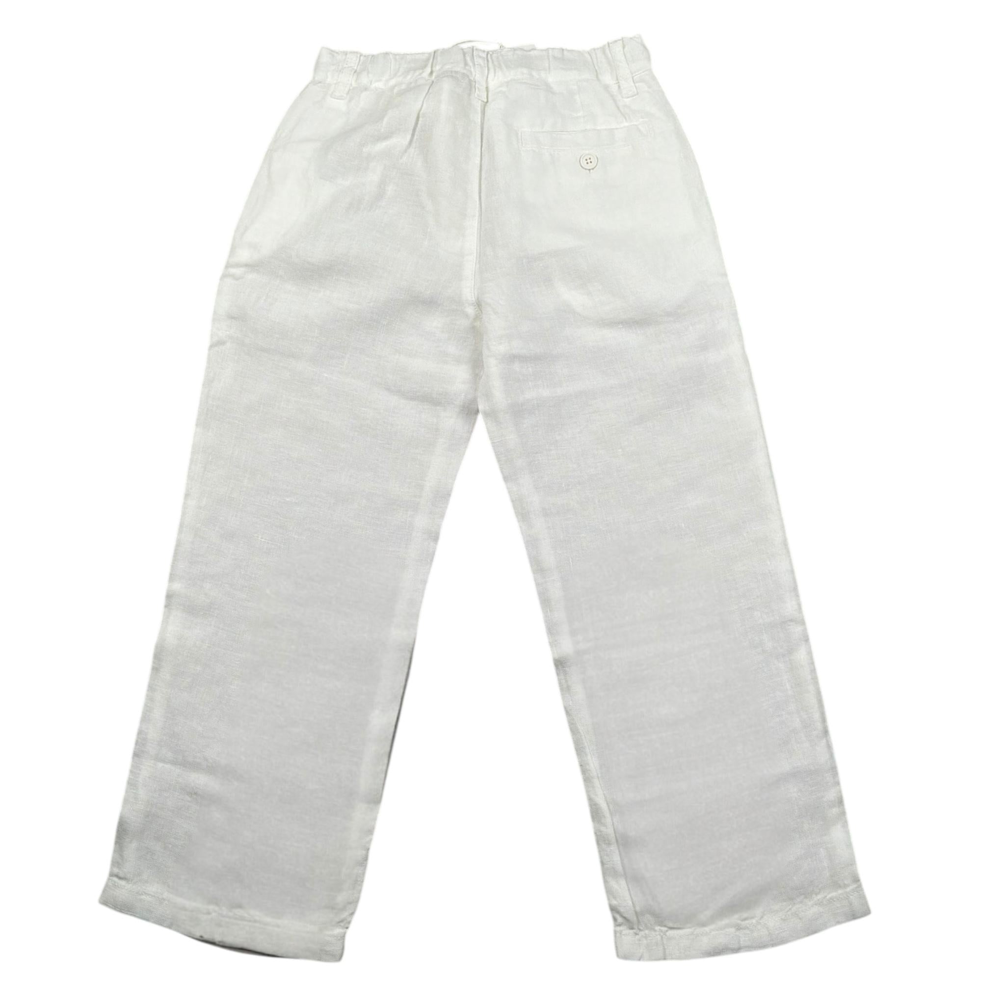 Il Gufo Pantalone Tinta Unita con Girovita Regolabile per Bambino P25PL409L6009 BIANCO IL GUFO 