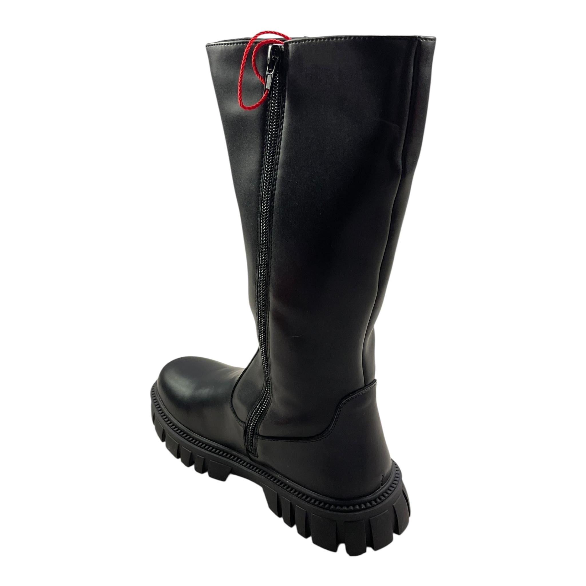 DIESEL stivale alto tinta unita con logo Nero per Bambina BC0573X NERO DIESEL 