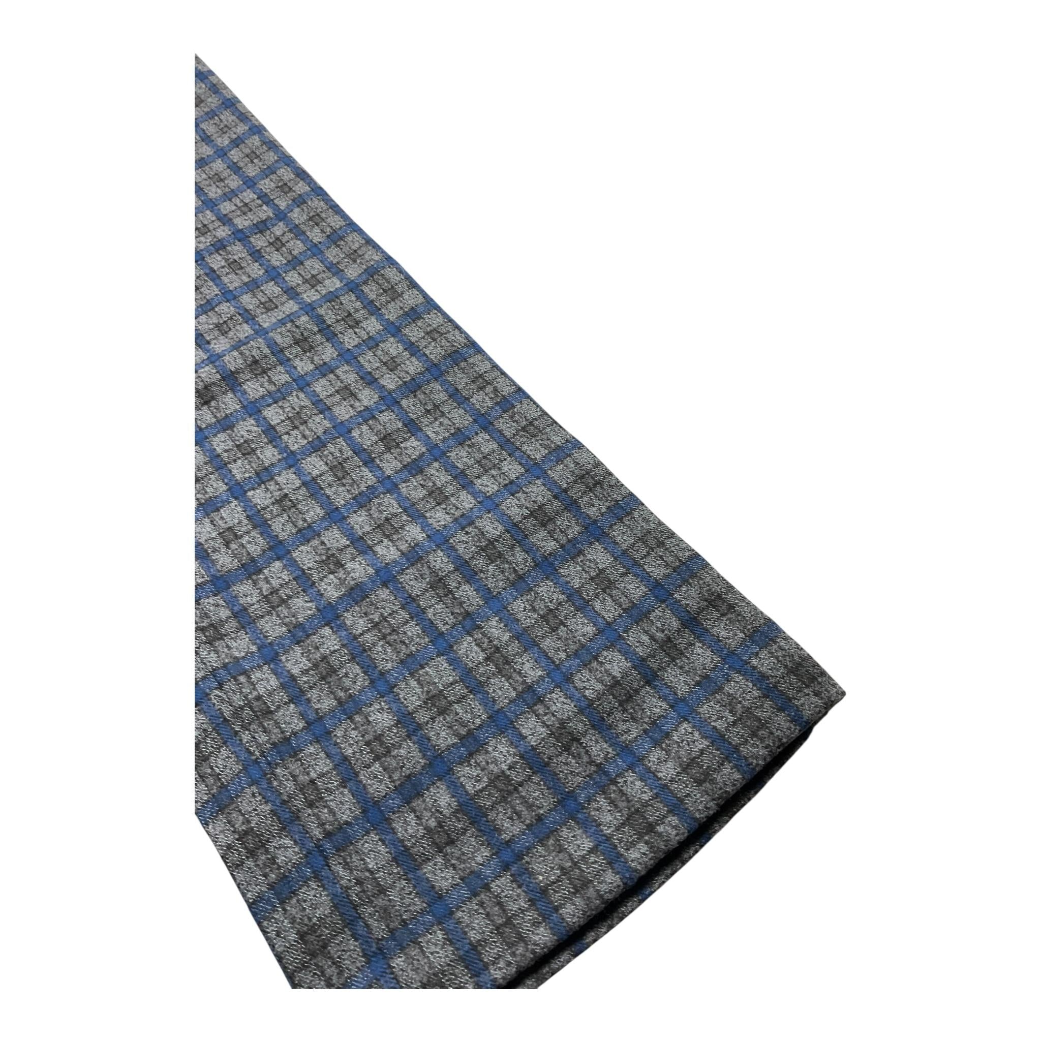 HILL'S pantalone tuta tinta unita con fantasia a quadri Grigio per Bambino PAN0378 GRIGIO HILL'S 