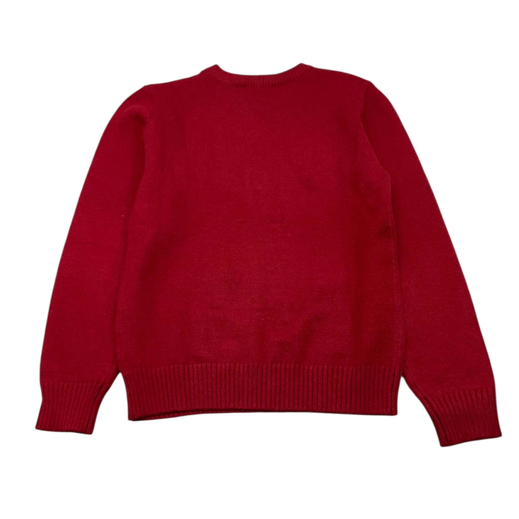 NEVER TOO maglia girocollo tinta unita con stampa Rosso per Bambino NT2143RX ROSSO NEVER TOO 