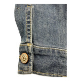 Please Giubbino In Denim Con Zip E Colletto In Contrasto Blu Per Bambino