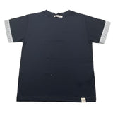 Paolo Pecora T-Shirt Girocollo Tinta Unita con Maniche In Contrasto per Bambino PP4050 BLU PAOLO PECORA 