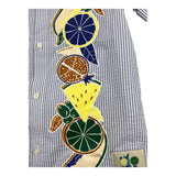 Scotch &amp; Soda Plain Striped Half Sleeve Shirt White For Boys