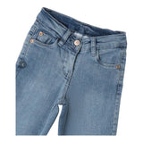 SARABANDA jeans tinta unita con girovita regolabile Azzurro per Bambina A0455 AZZURRO SARABANDA 