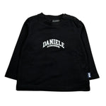 Daniele Alessandrini Shirt Girocollo Tinta Unita con Stampa Logo per Neonato 1291M1028 NERO DANIELE ALESSANDRINI 