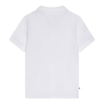 Tommy Hilfiger Polo Mezza Manica Tinta Unita con Logo per Neonato KN0KN02030 BIANCO TOMMY HILFIGER 