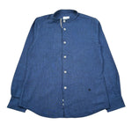 Manuel Ritz Camicia Manica Lunga Tinta Unita con Collo Coreano per Bambino MR2876 BLU MANUEL RITZ 