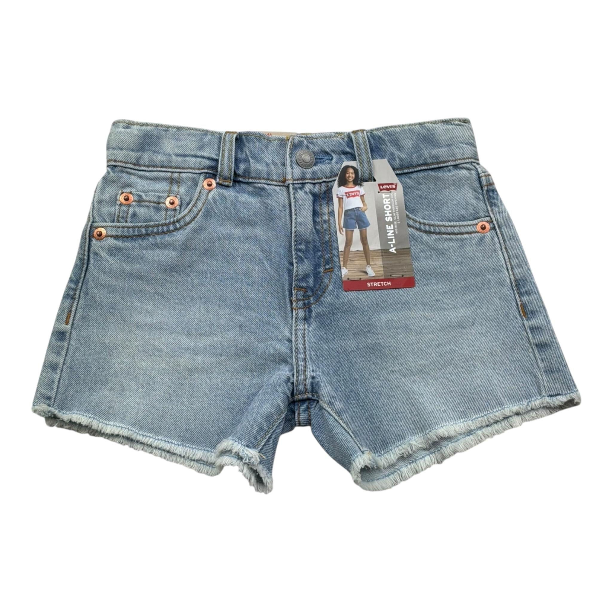 Levi'S Short Tinta Unita In Denim per Bambina 34EM220K AZZURRO LEVI'S 