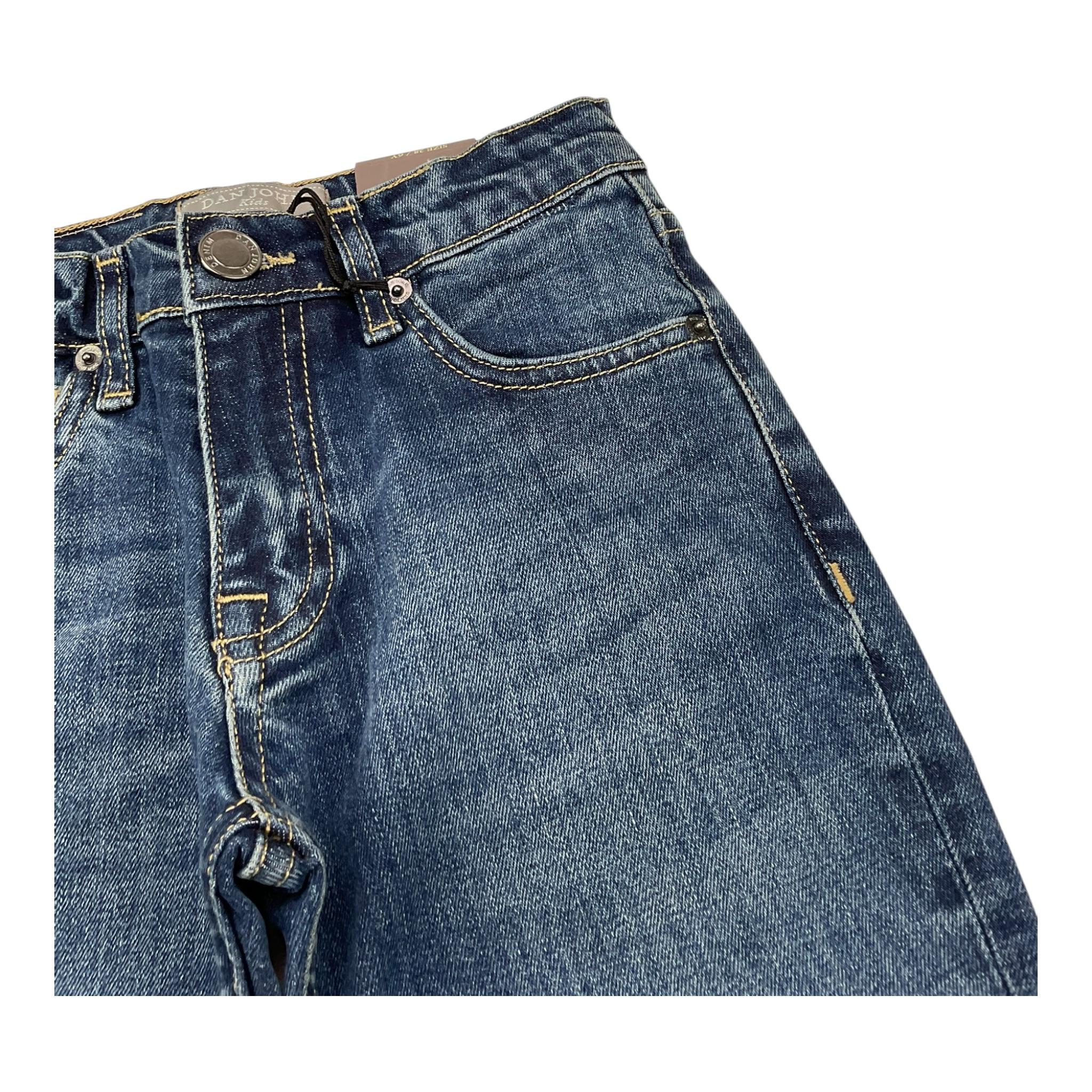 DAN JOHN jeans tinta unita con girovita regolabile Blu per Bambino PTD5309JX BLU DAN JOHN 