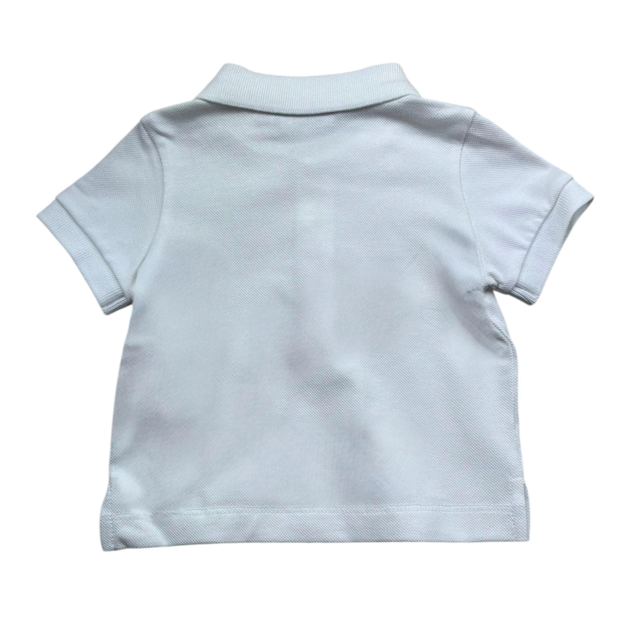 Moschino Polo Mezza Manica Tinta Unita per Neonato MUM04J BIANCO MOSCHINO 