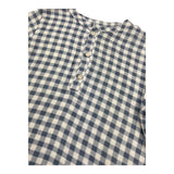 Petit Indi Camicia Tinta Unita con Fantasia A Quadri per Bambino SS25BK7133 BLU PETIT INDI 