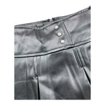 BOBOLI short tinta unita in ecopelle Nero per Bambina 729109 NERO BOBOLI 